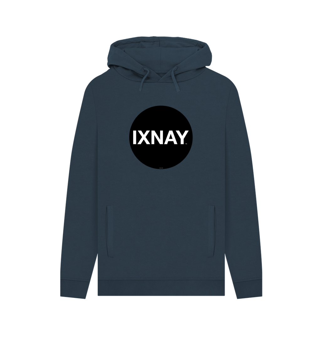 Navy Printed Hoody