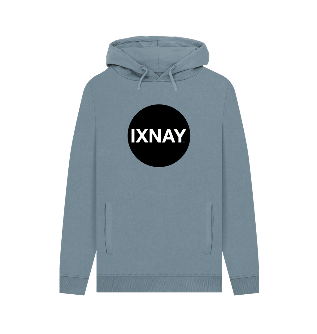 Stone Blue Printed Hoody