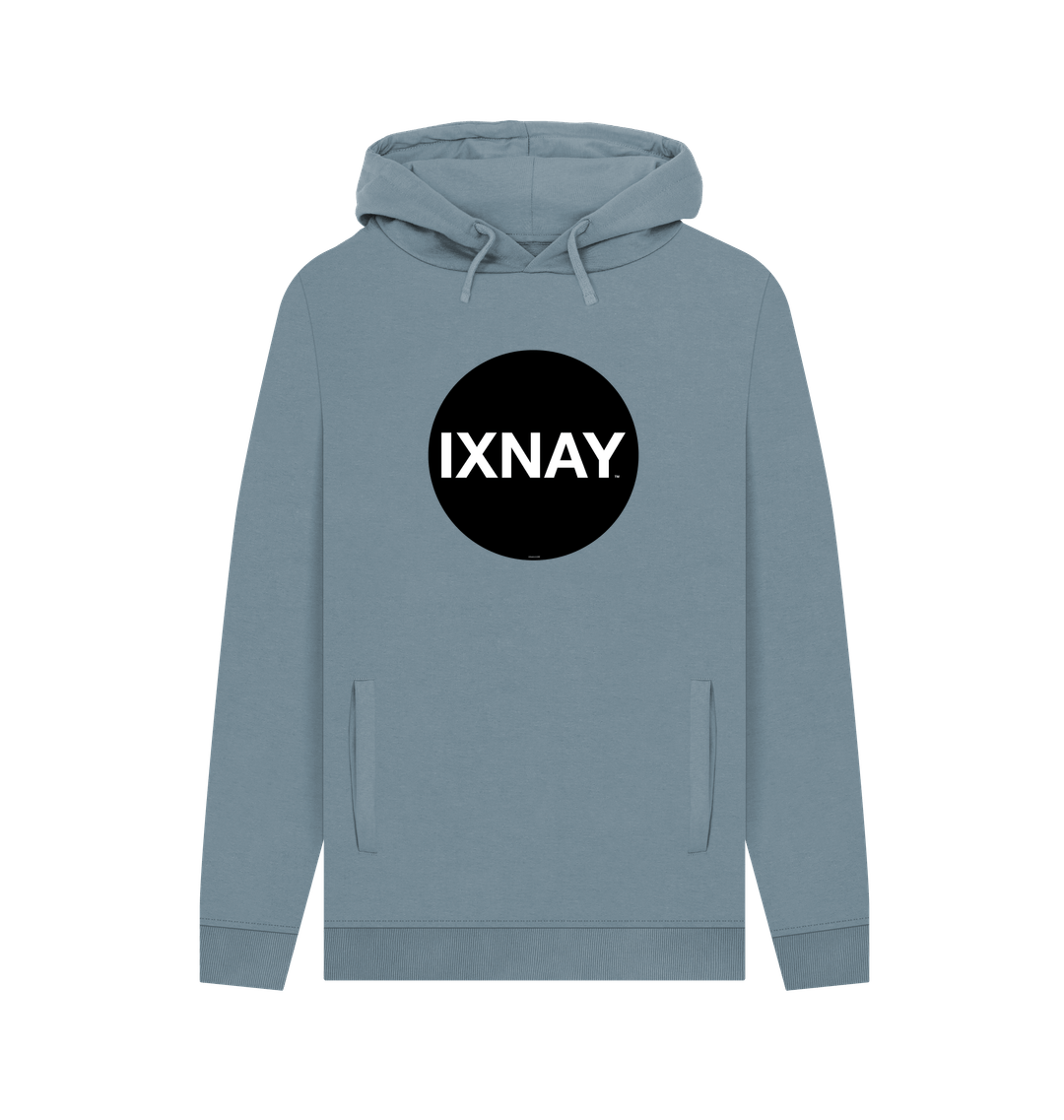 Stone Blue Printed Hoody