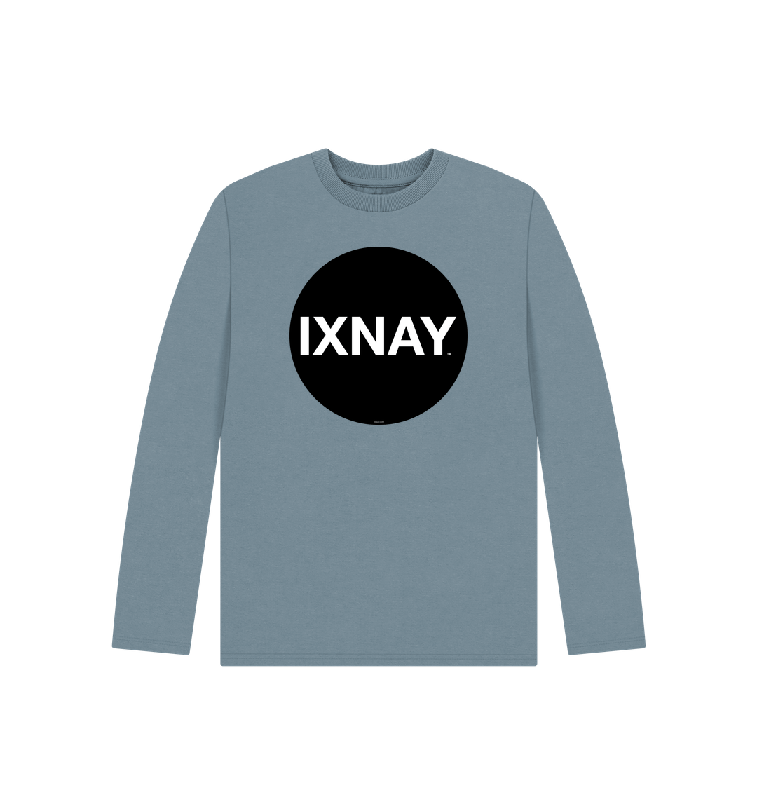 Stone Blue Printed Kids T-Shirt
