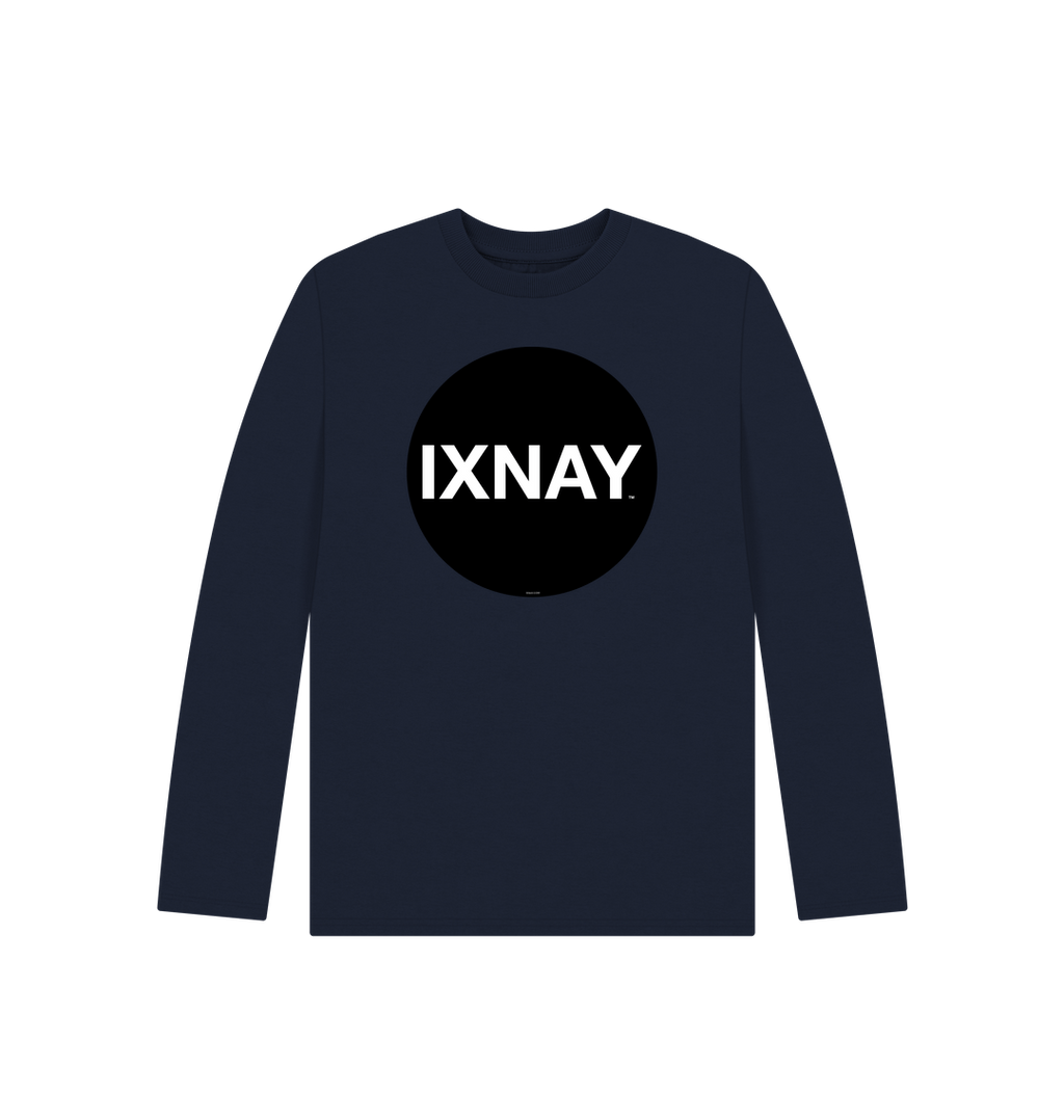 Navy Blue Printed Kids T-Shirt