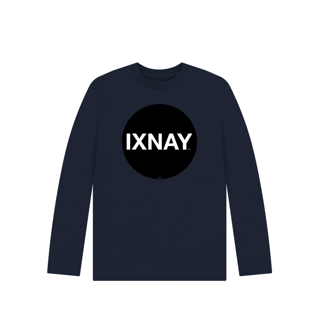 Navy Blue Printed Kids T-Shirt